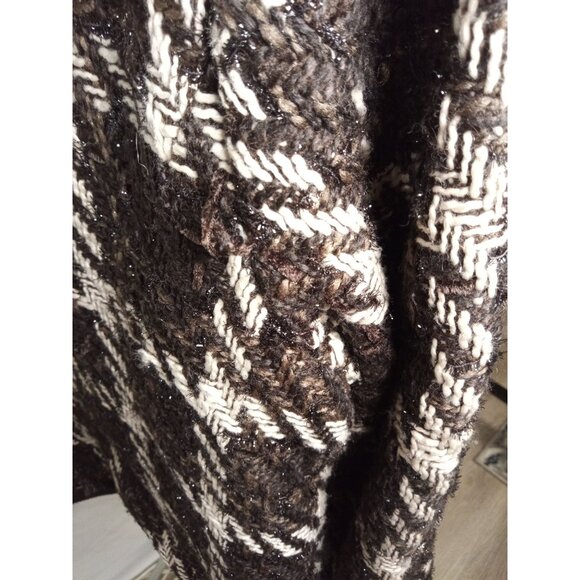 Chico's Women's Brown/White Tweed Blazer Jacket Size 3(16) - Picture 6 of 7